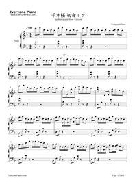 千本樱钢琴视频,浪漫旋律中的樱花飘落